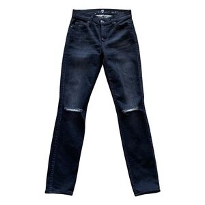 7 For All Mankind The Skinny Distress Jeans 25